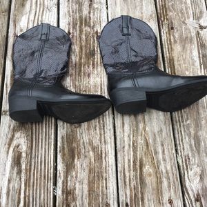 Rampage Indiana Black cowgirl boots
